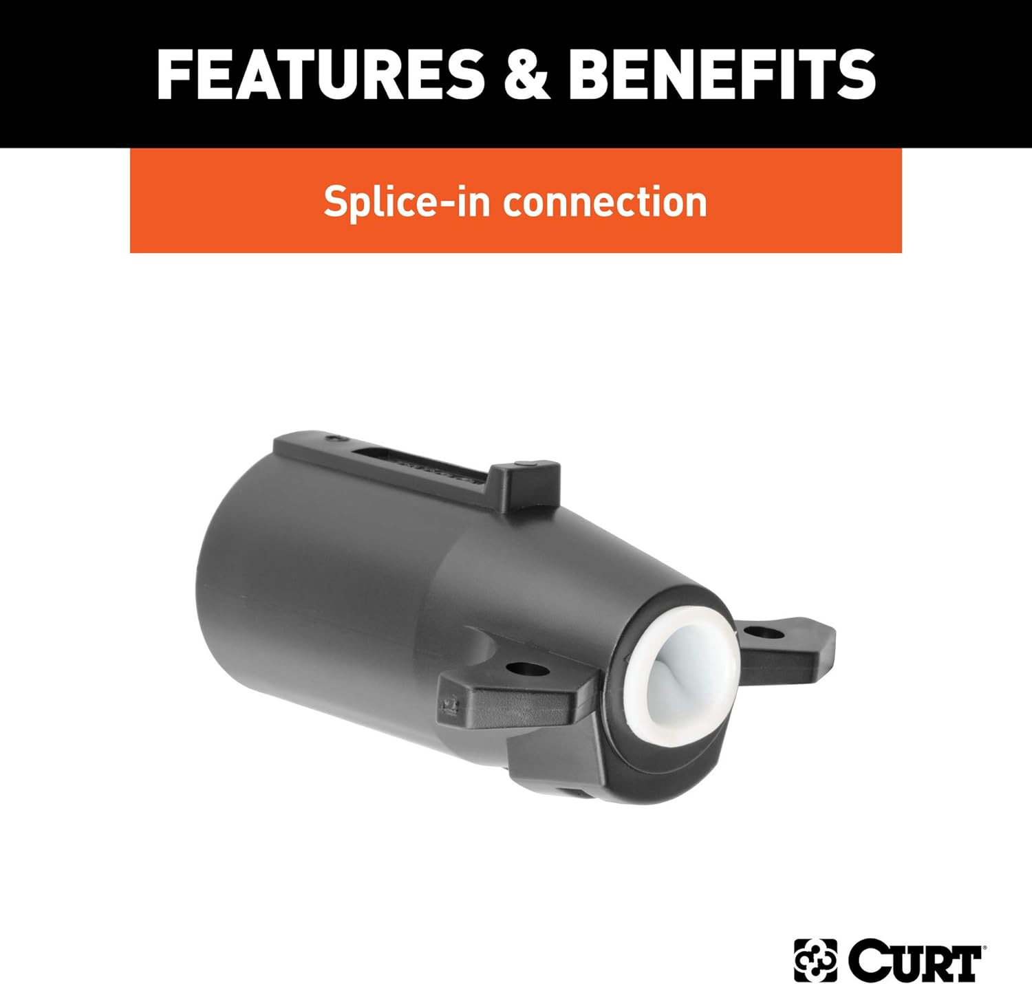 CURT 58141 7-Way RV Blade Connector Plug image number 1