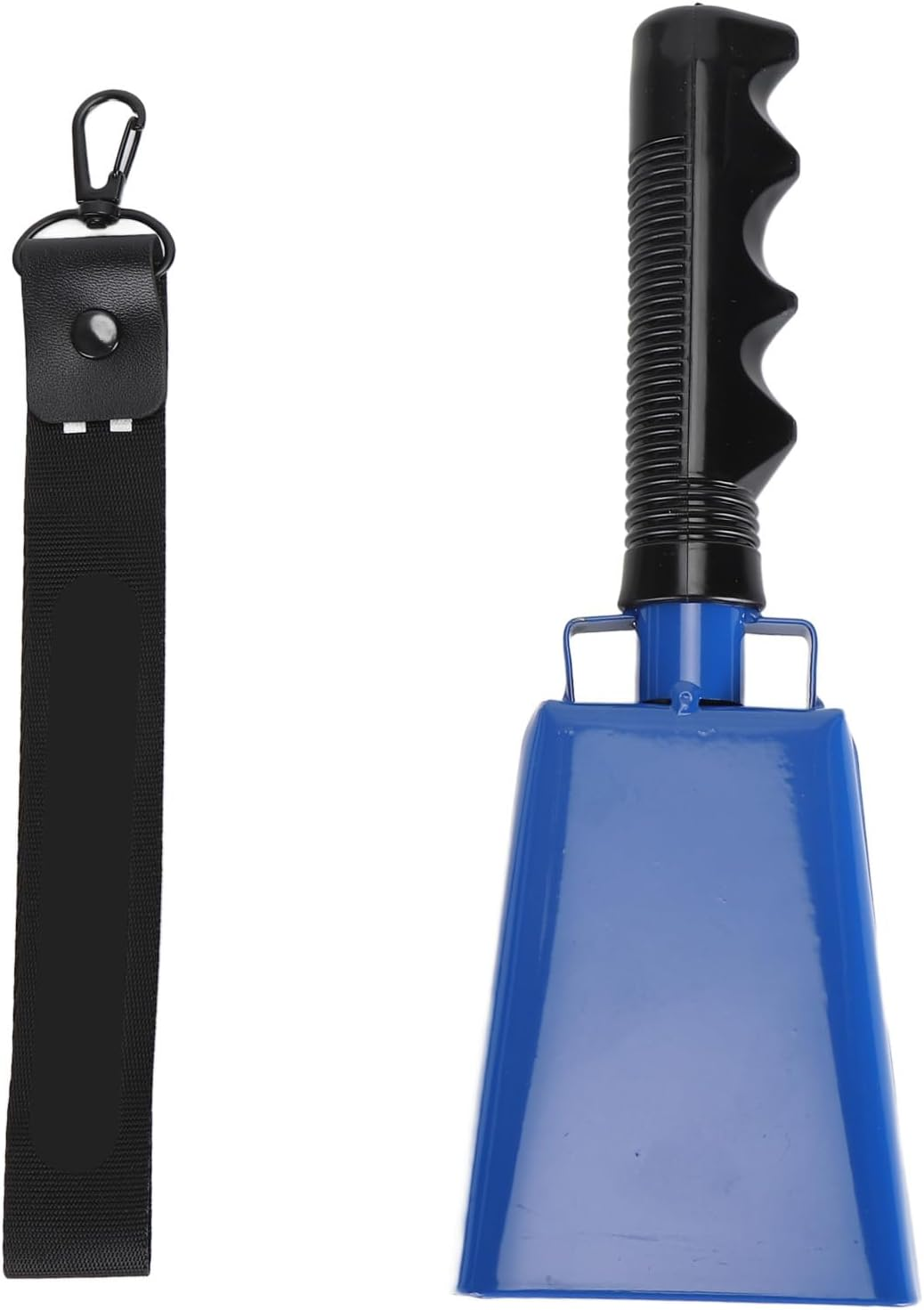 Tihebeyan 9 Inch Cowbell with Handle,Cheering Bell for Sporting Events,Cow Bell Loud Noise Maker Hand,Loud Alarm for Football Games, Concert, Farm Hand Chimes (Black)