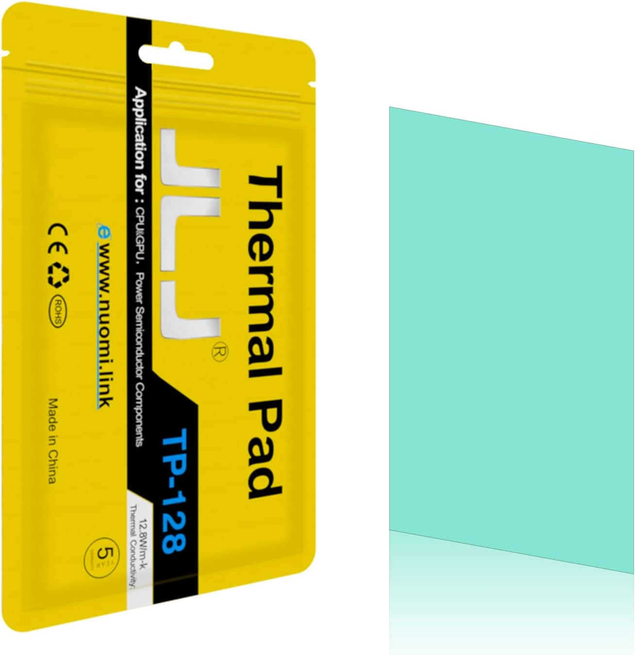 Thermal Pad, Thermalright JLJ Silicone Thermal Pads, High Temperature Resistance and Non Conductive for Laptop Heatsink/Gpu/Cpu/Led Cooler (80X40X1.5Mm)