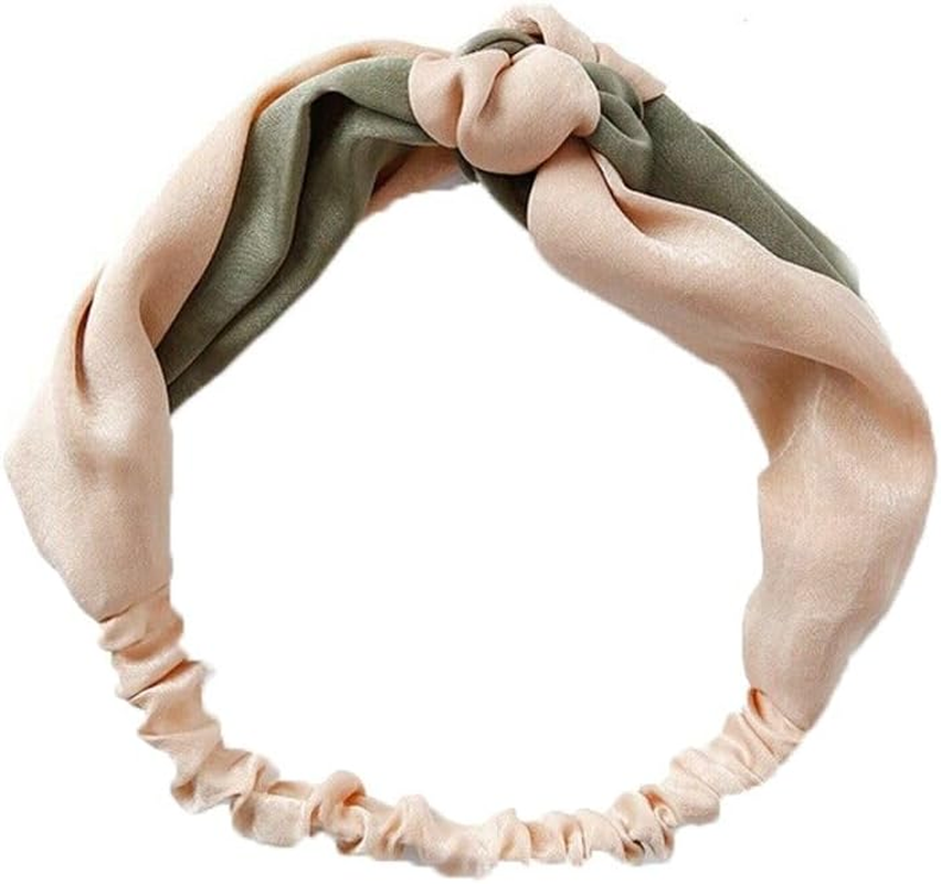 Women Chiffon Floral Print Headband Fashion Bohemian Elastic Cross Hair Bands - Fashion Cross Hair Bands, Versatile for All Occasions