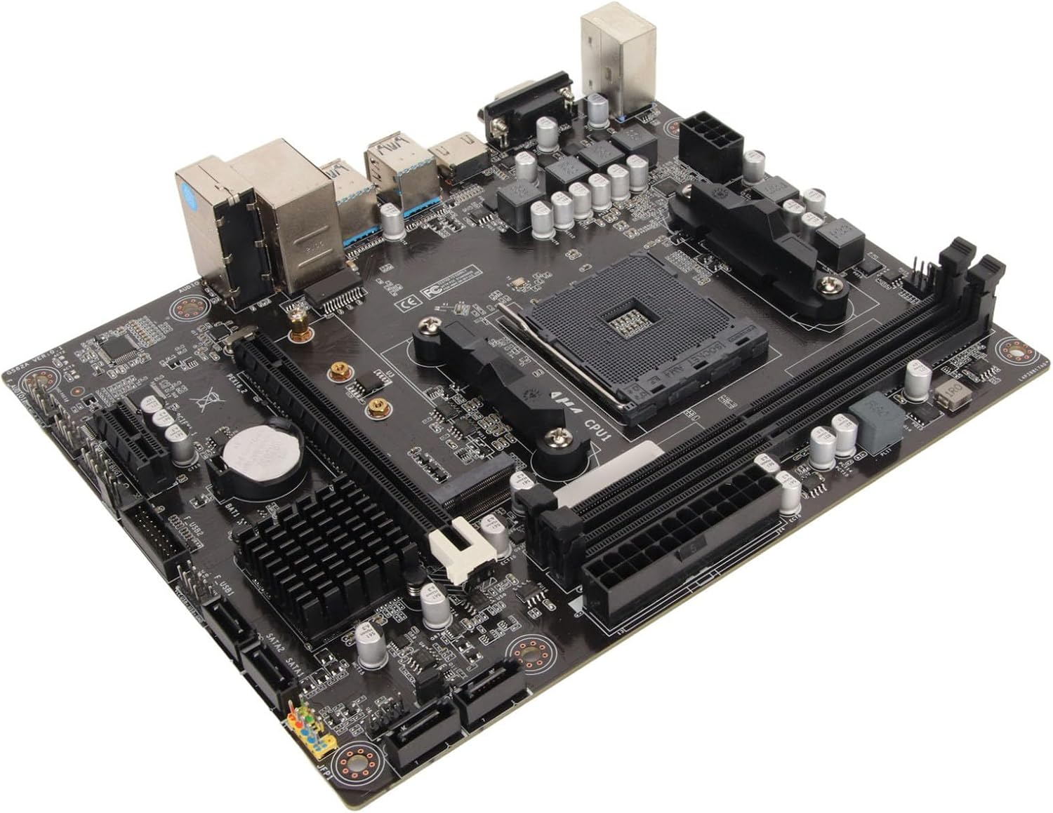 AMD A520 M ATX Motherboard, AMD AM4 Slot Dual Channel DDR4 Desktop Motherboard, Powerful Power Motherboard with SATA Pcie X16 Pcie X1 image number 1