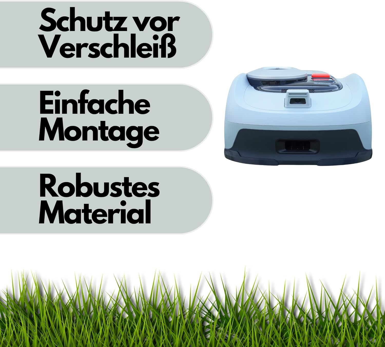 Edge Protection Compatible with Segway Navimow I105E & I108E Protection Bumper Tuning Robotic Lawnmower - Easy Plugging, No Gluing Required (Black) - Orange image number 4