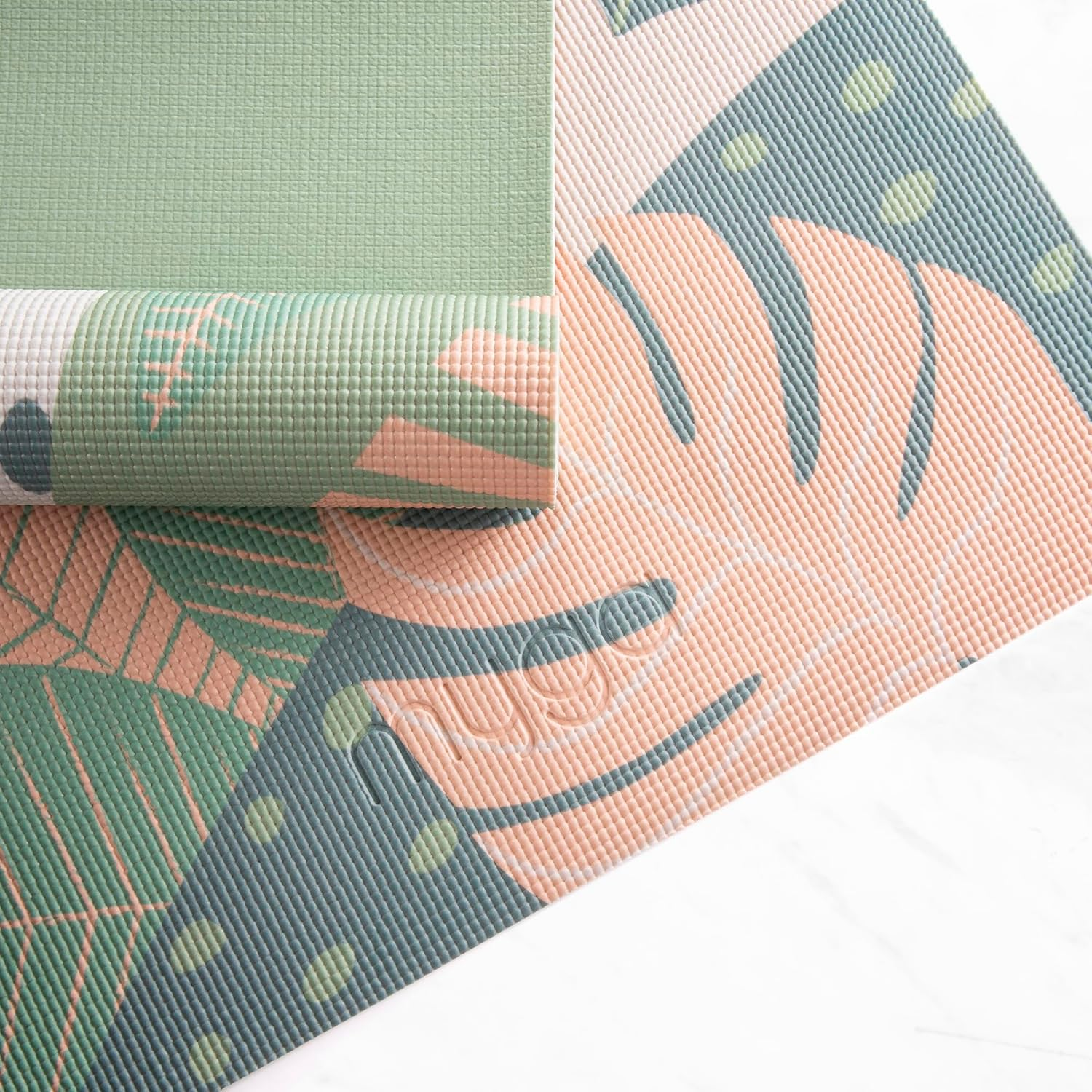 Myga 6Mm Printed Yoga Mat - Non-Slip Exercise Mat for Men & Women - Thick & Comfortable for Yoga, Pilates & Meditation - Lightweight & Durable for Home, Gym & Travel - 173Cm X 61Cm - Palm image number 6