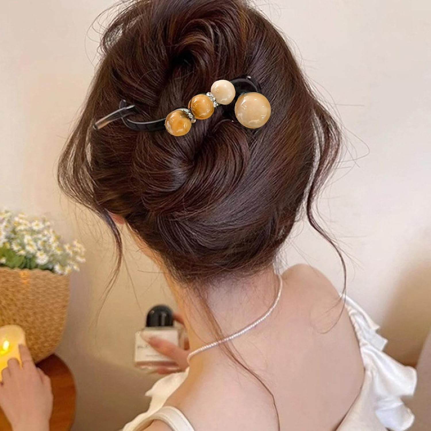 Women'S French Hair Clip, Pack of 5 Elegant Hair Pins, Perfect for Weddings and Parties, Lightweight and Stable for All Hair Types image number 6