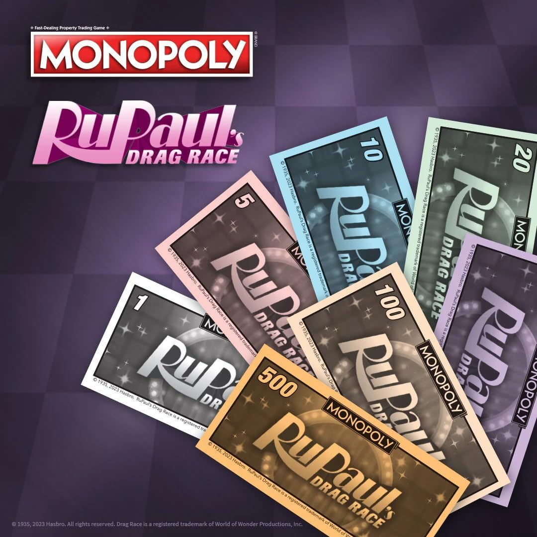 Winning Moves Monopoly Rupaul&rsquo;S Drag Race Board Game for 6 Players, Ages 8+ image number 6