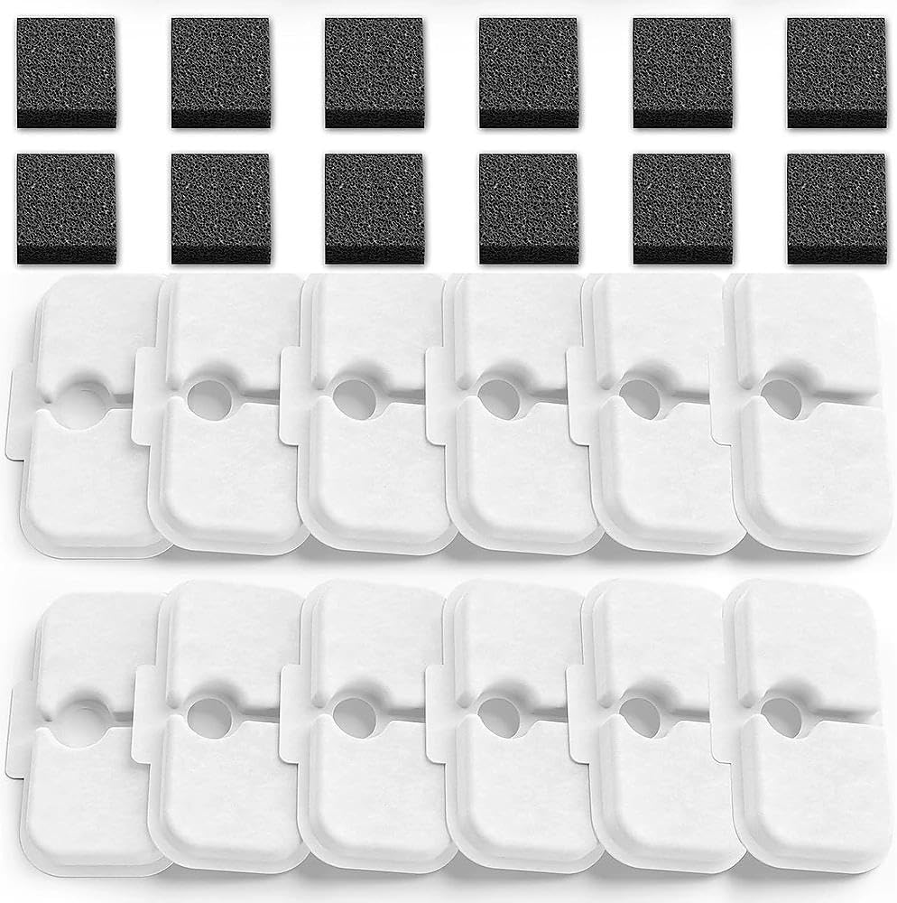 Unron 12-Pet Filter Multi-Pack, Compatible with PETLIBRO PLWF005/115/105 Cat Fountain Systems image number 4