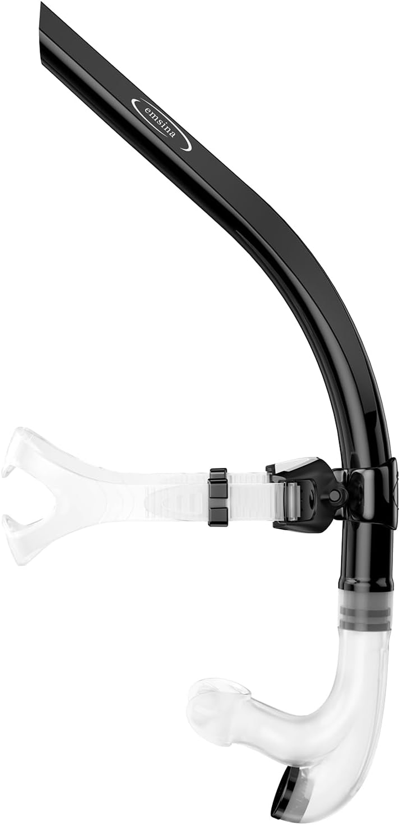 EMSINA Swim Snorkel for Adults, Lap Swimming and Training Snorkel,Unisex Adult/Kid/Youth, One-Way Purge Valve