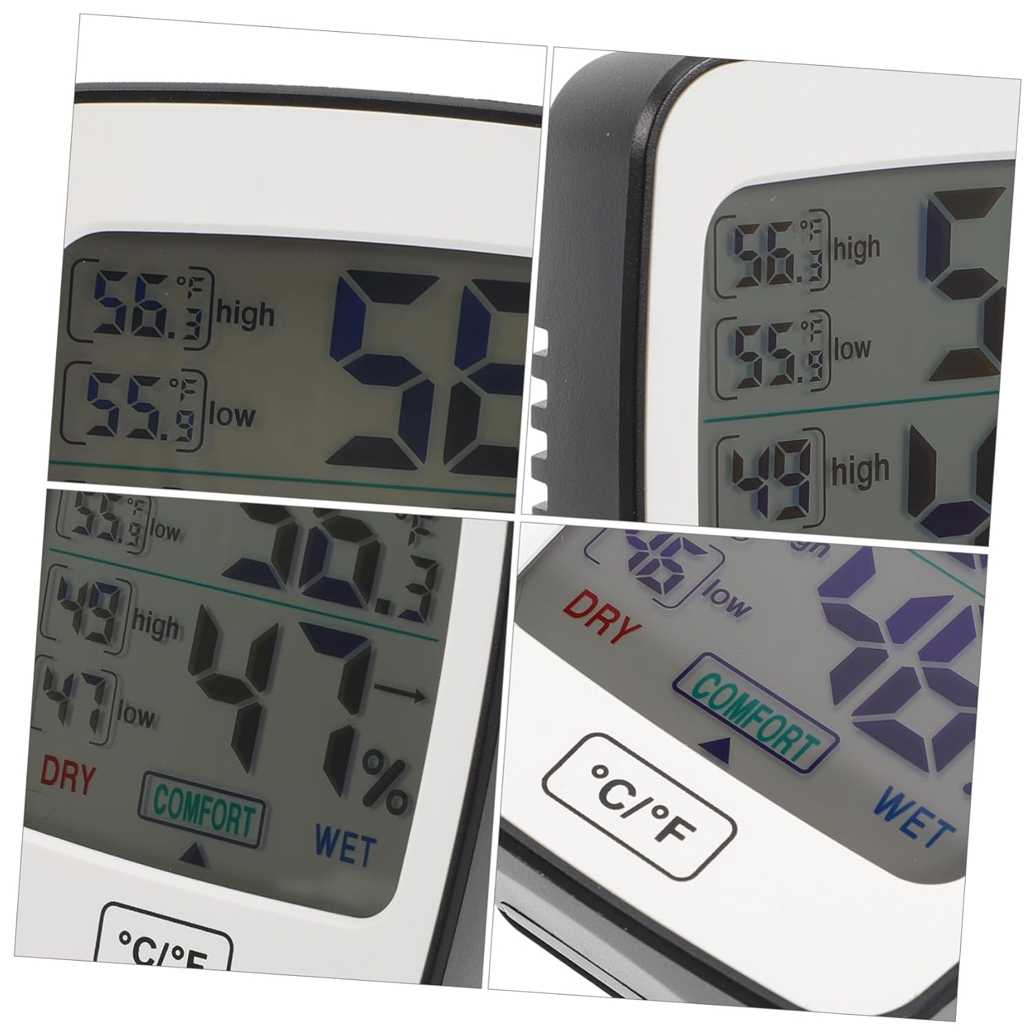 DECHOUS Large Screen Digital Hygrometer Thermometer for Household Use Accurate Temperature Humidity Monitor with Data Display Abs Material Read Multipurpose Electronic Device image number 3