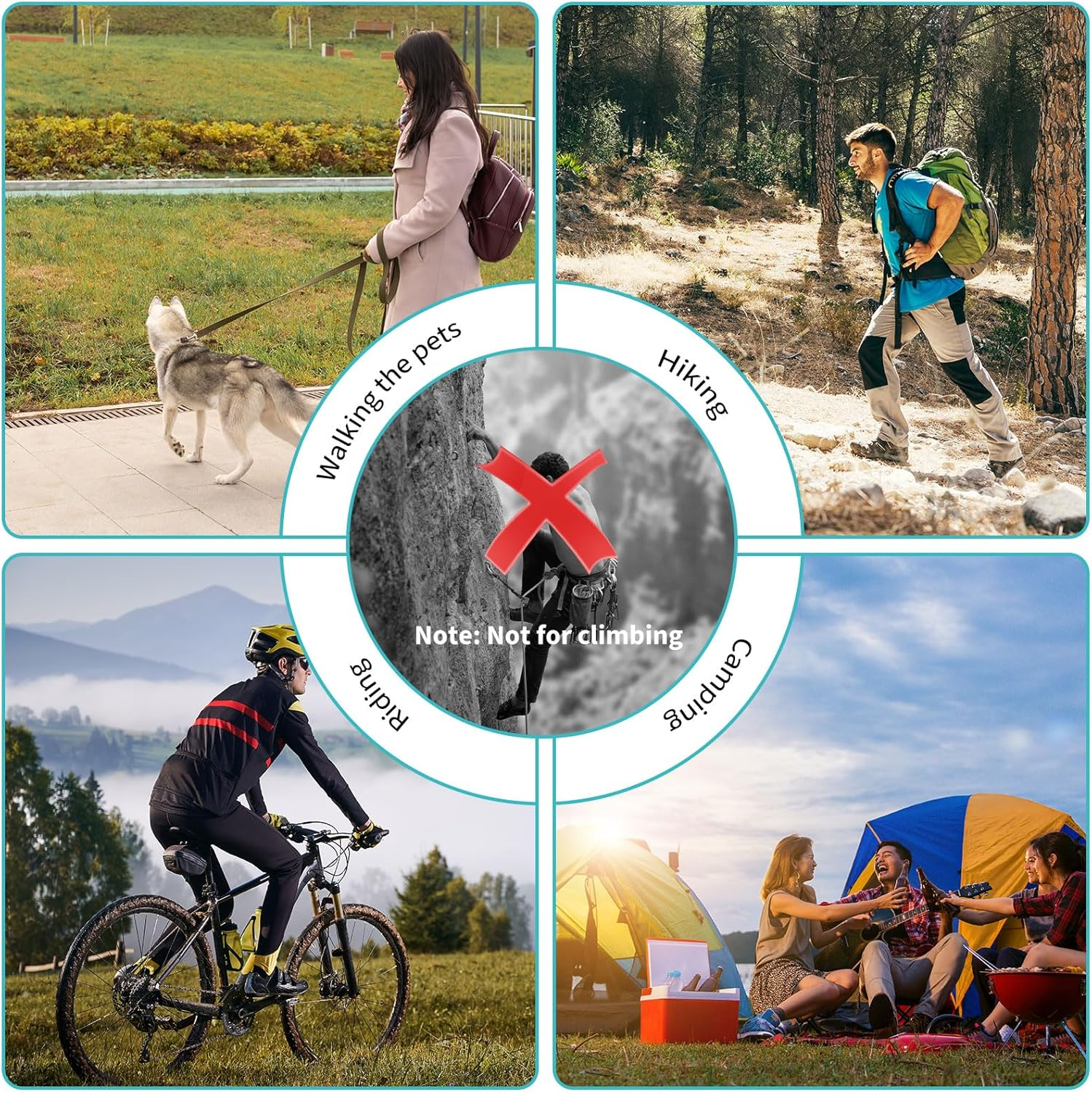 8 Pcs Carabiner Clip, D-Ring Locking Carabiner Clip, Snap Hook Sport Accessories for Outdoor Camping Hiking Keychain Dog Leash