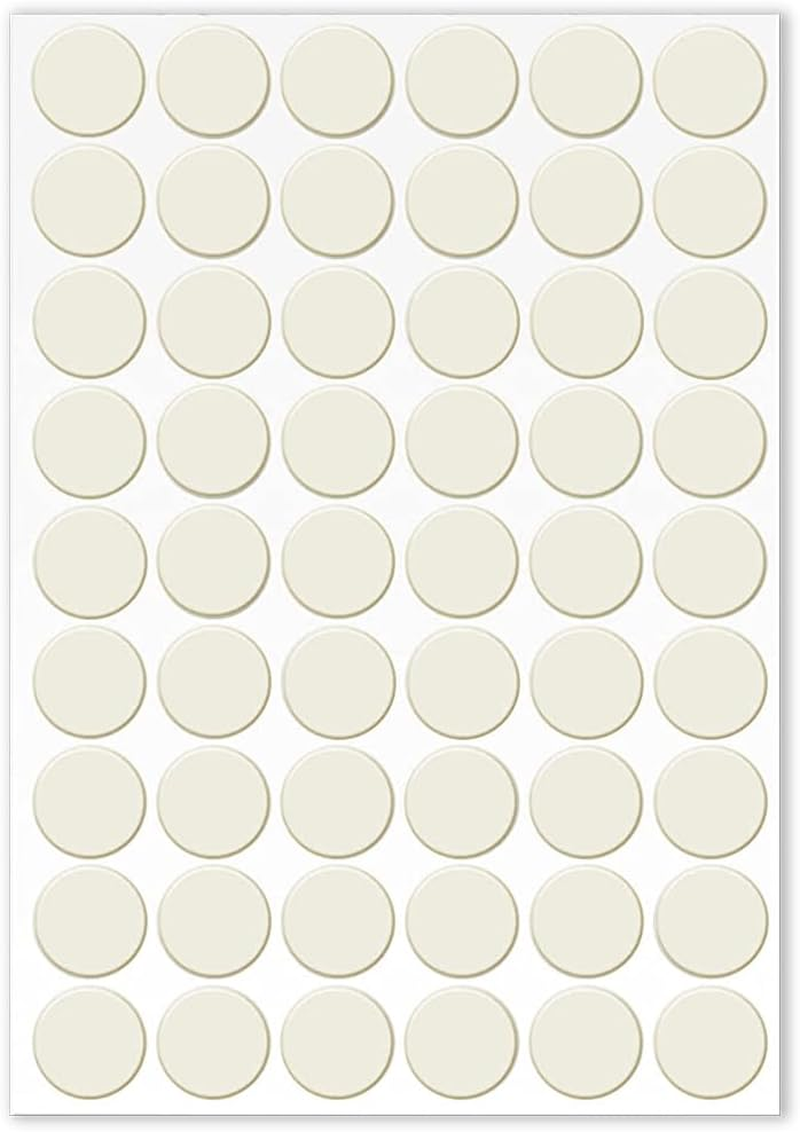 LICQIC Screw Hole Covers Stickers, Self Adhesive Screw Cover Caps Stick on Furniture Sticker Screw Hole, 54 Pcs Natural Oak, 21Mm