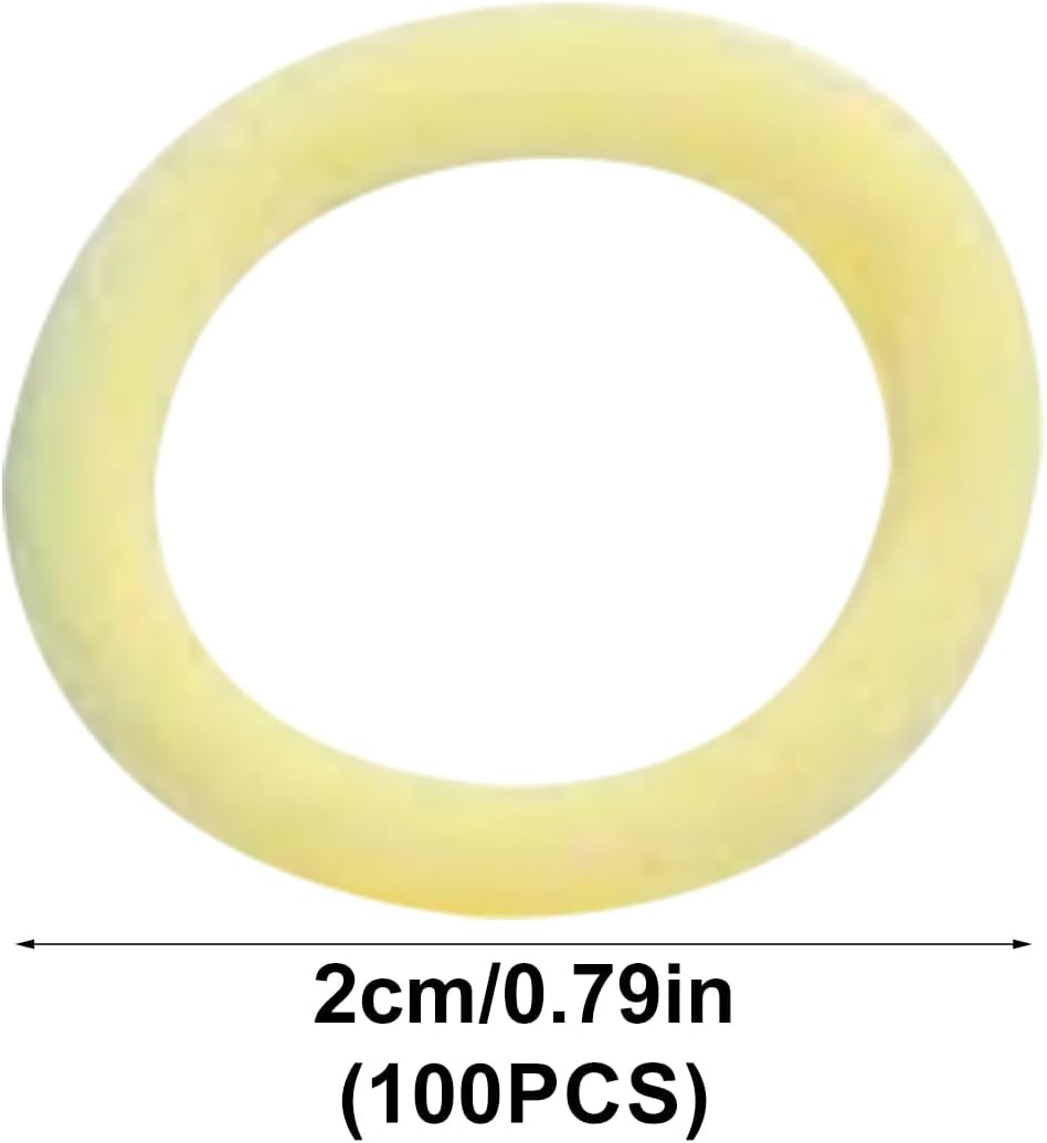 100 Pieces Candy Colors Hairbands,Baby Elastics Hair Ties,Mini Hairbands for Baby Kids and Girl Kids image number 2