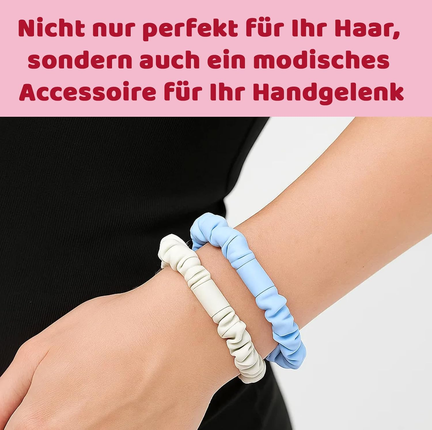 Women'S Scrunchies, Pack of 10 Soft Scrunchies, Scrunchies, Hair Bobbles for Sleeping, Soft and Skin-Friendly image number 1