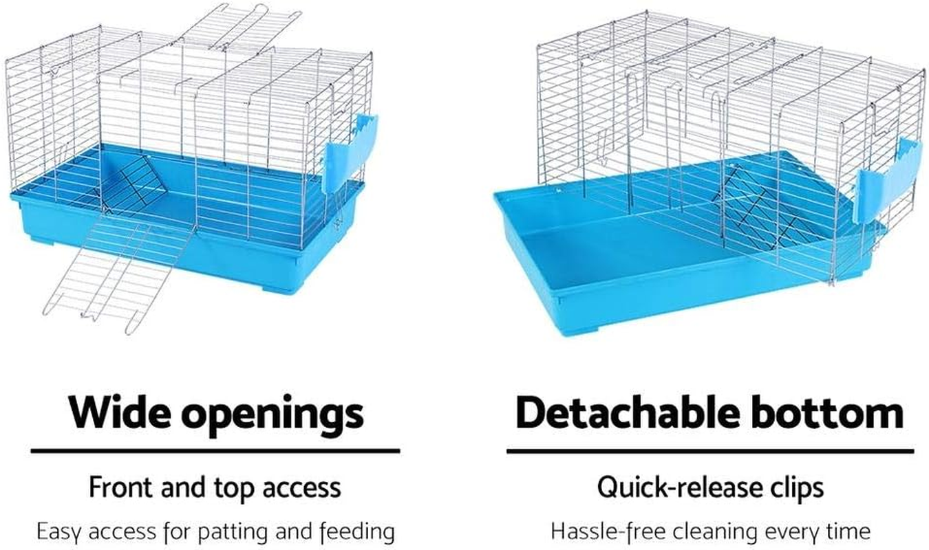 I.Pet Rabbit Hutch Bird Cage Ferret Guinea Pig Rat Bunny Cages Pet Enclosure House Carrier Habitat,Ourdoor Indoor for Small Animals, 88Cm Tall Detachable Design with Double Doors