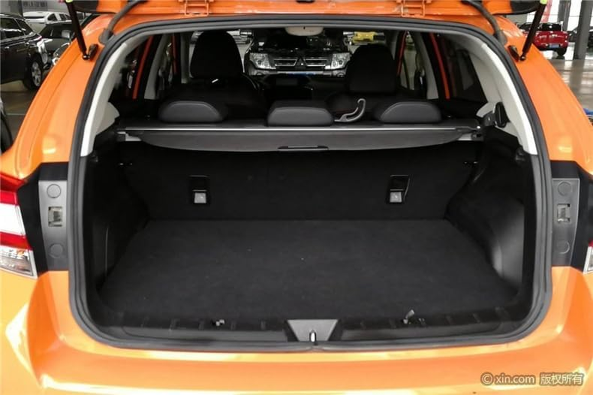XIRONT Trunk Cargo Cover, For, for Subaru, for XV Crosstrek 2012-2017, Safety Shield Rear Luggage Curtain Partition Privacy Car Accessories Trunk Cargo Cover(Black) image number 4