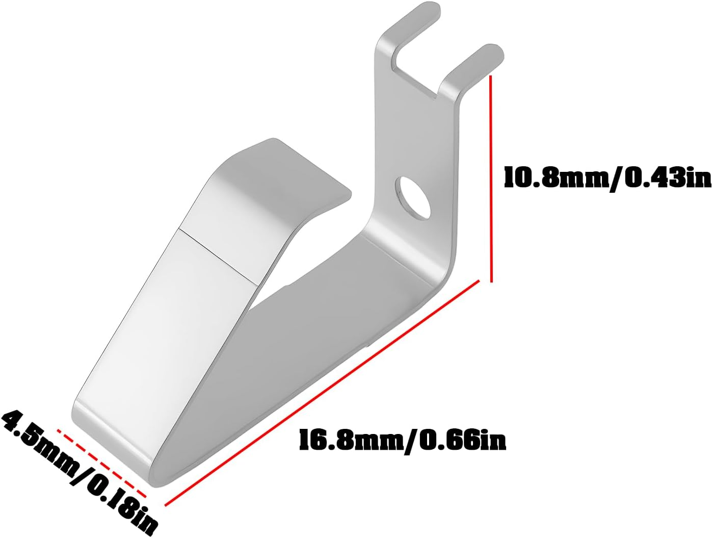 Emagtech 2Pcs Multimeter Mainboard Battery Contact Spring Double Welded Spring Compatible with FLUKE 15B 17B 18B 111 112 115C 116C 117C Multimeter image number 4