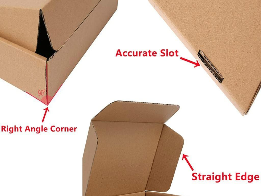 Corrugated Cardboard Shipping Boxes, 150X100X50Mm Small Parcel Boxes, Packaging Mailing Boxes for Business, Posting, Small Packet Shipping, Storing or Gift(Pack of 25) image number 1