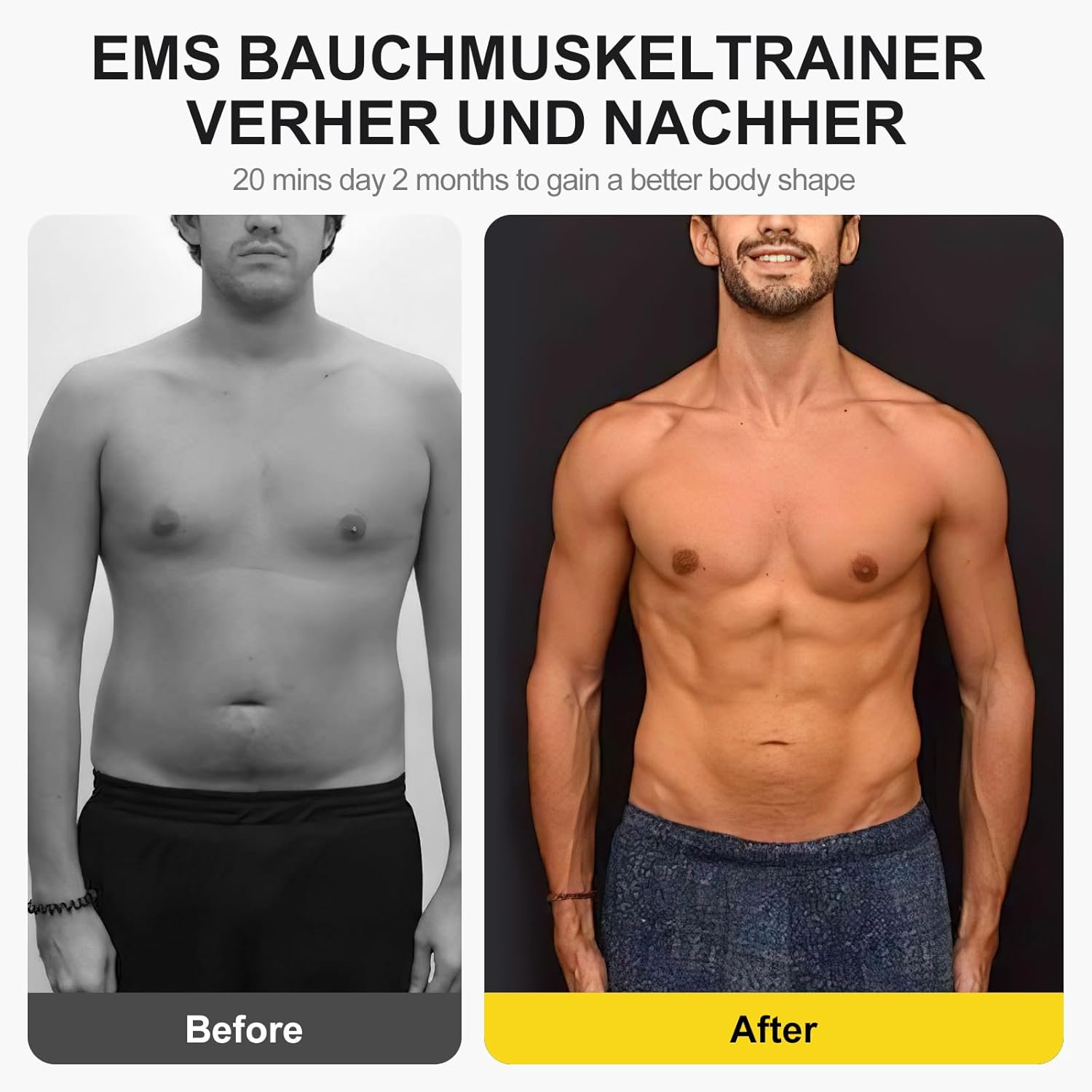 EMS Abdominal Muscle Trainer, Electric Abdominal Muscle Trainer, EMS Training Device with 10 Modes and 30 Intensities, EMS Muscle Stimulation Electric USB Rechargeable Portable for Abdomen, Arms, Leg image number 5