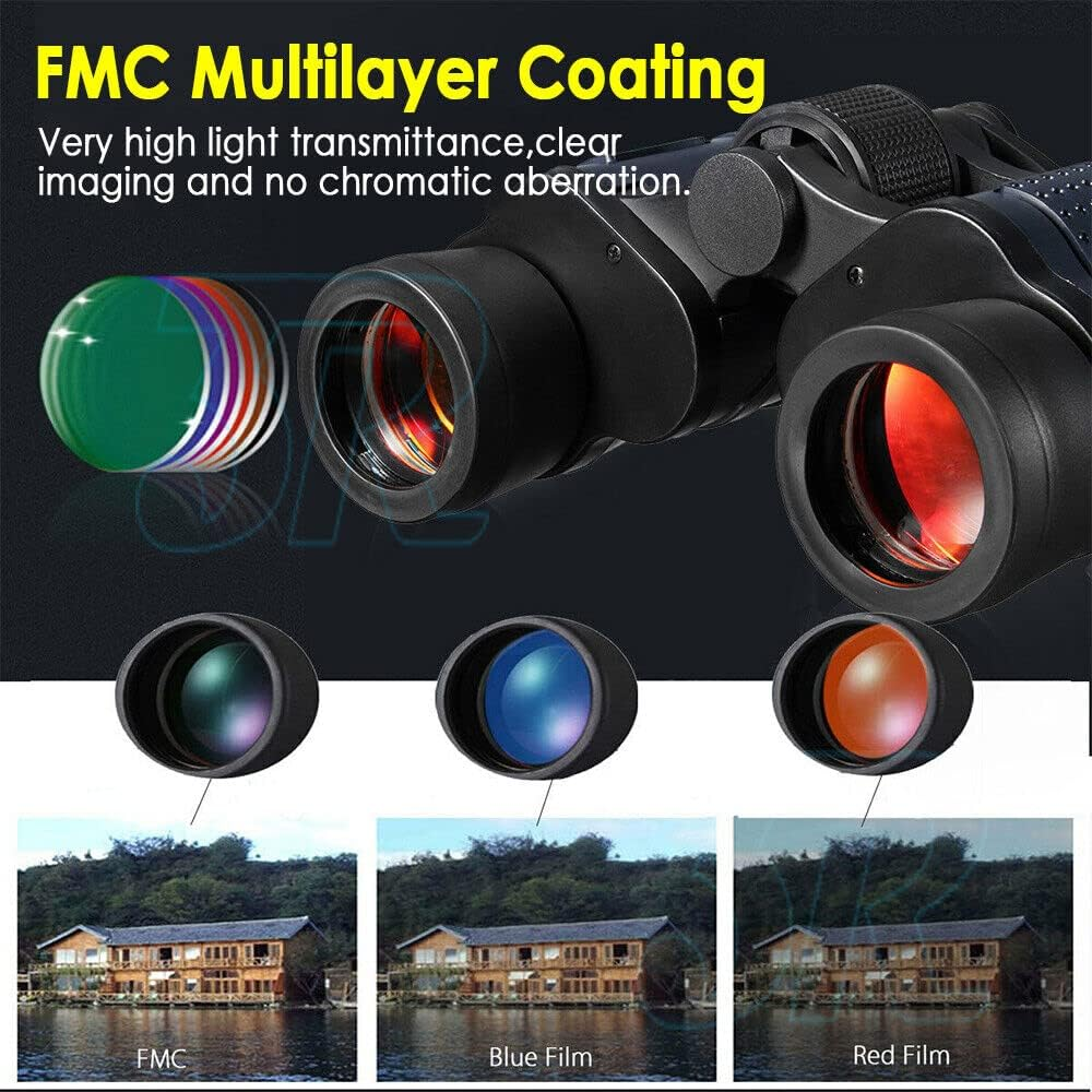 60X60 Binoculars Powerful Telescope for Adults with Low Light Night Vision 160000M Field, High Power Optical Telescope for Stargazing Bird Watching Concerts Football Sightseeing Hunting,Etc ﻿ image number 2