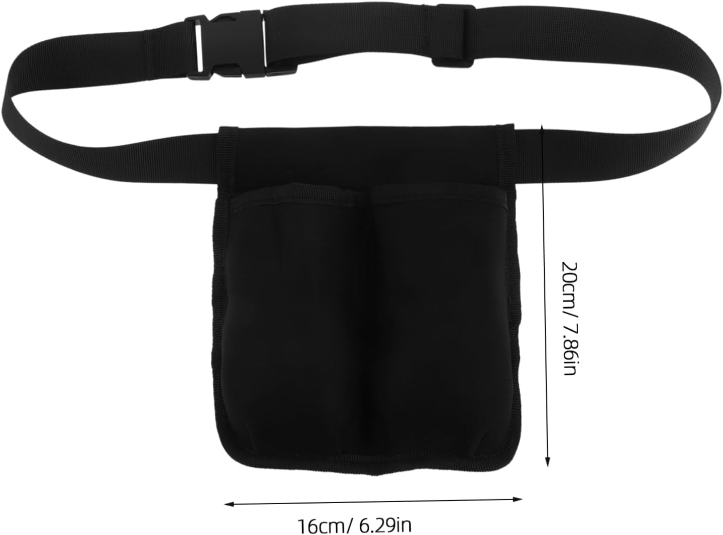 VALICLUD Adjustable Belt Waist Organizer for Massage Oil Holder Dual Pockets Essential Oil Carry Case for Therapists Protects Bottles during Travel and Home Use image number 2