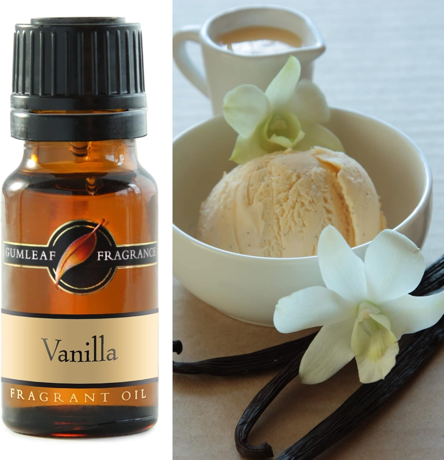 Gumleaf Fragrance Vanilla Fragrant Oil - 10Ml, Cruelty Free & Vegan, Phthalate-Free Fragrance