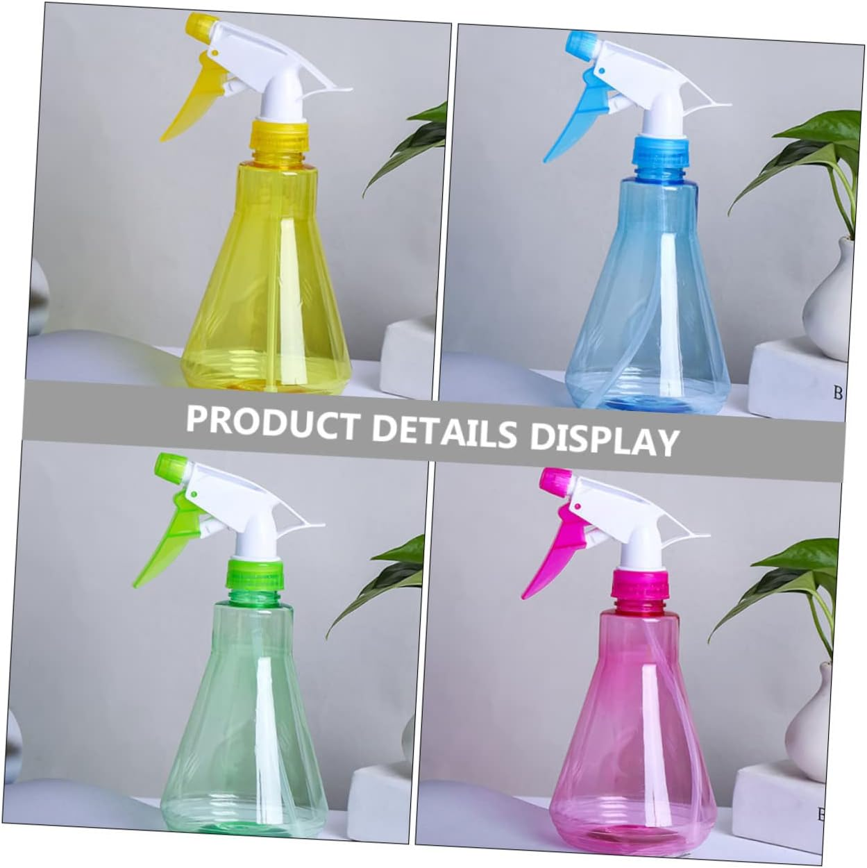 Kisangel 5Pcs Watering Can Sprayer Pet Plastic Spray Bottle Refillable for Home Gardening Supplies Continuous Mist Plant Care Random Color image number 3