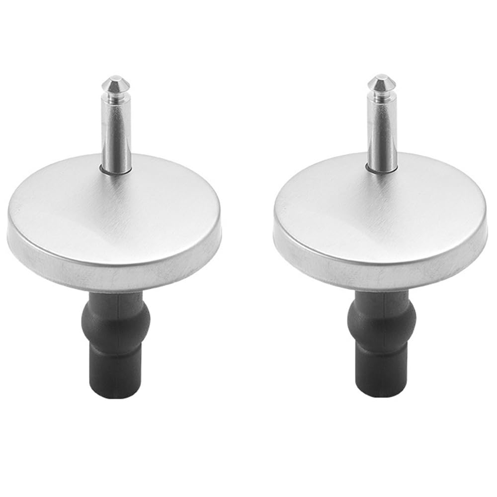 Universal Toilet Seat Fittings, 2Pcs Quick Release Top Hinges Fittings Stainless Steel Toilet Seat Replacement Kit with Expansion Screws and Bolts, 45Mm/1.77In Diameter (Enhanced) image number 5