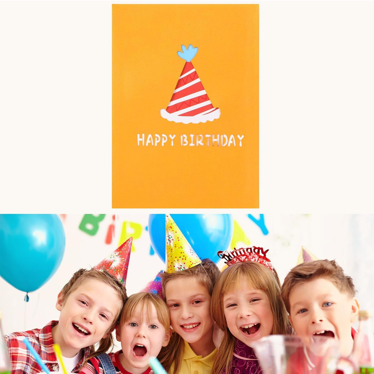 Happy Birthday Card, Cat Pop up Funny 3D Greeting Cards with Envelopes for Adults and Kids, Gifts for Cat Mom, Dad Bday, Friends