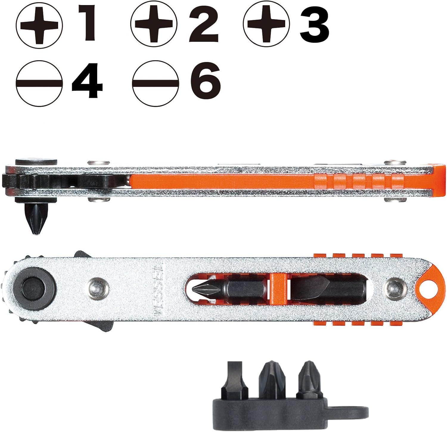 Vessel TD-75 Ultra Thin Plate Ratchet Screwdriver Straight Type image number 5