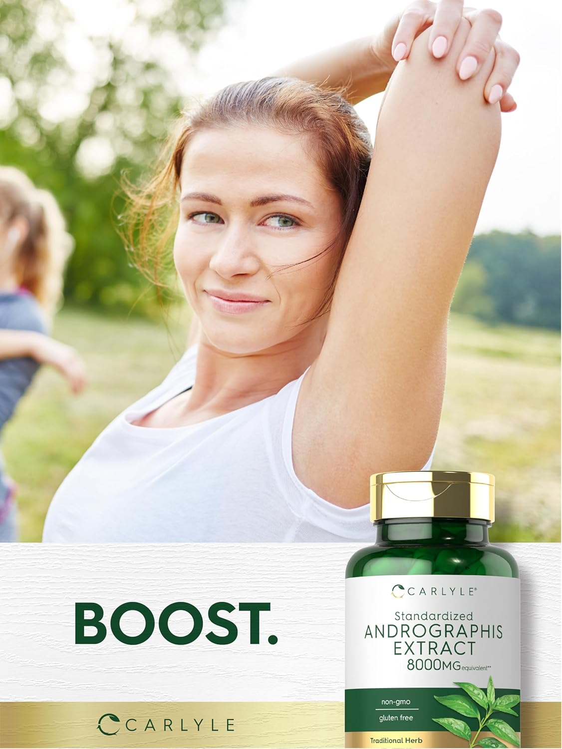 Andrographis Paniculata Capsules | 8000 Mg | 120 Capsules | Non-Gmo & Gluten Free Supplement | by Carlyle image number 3