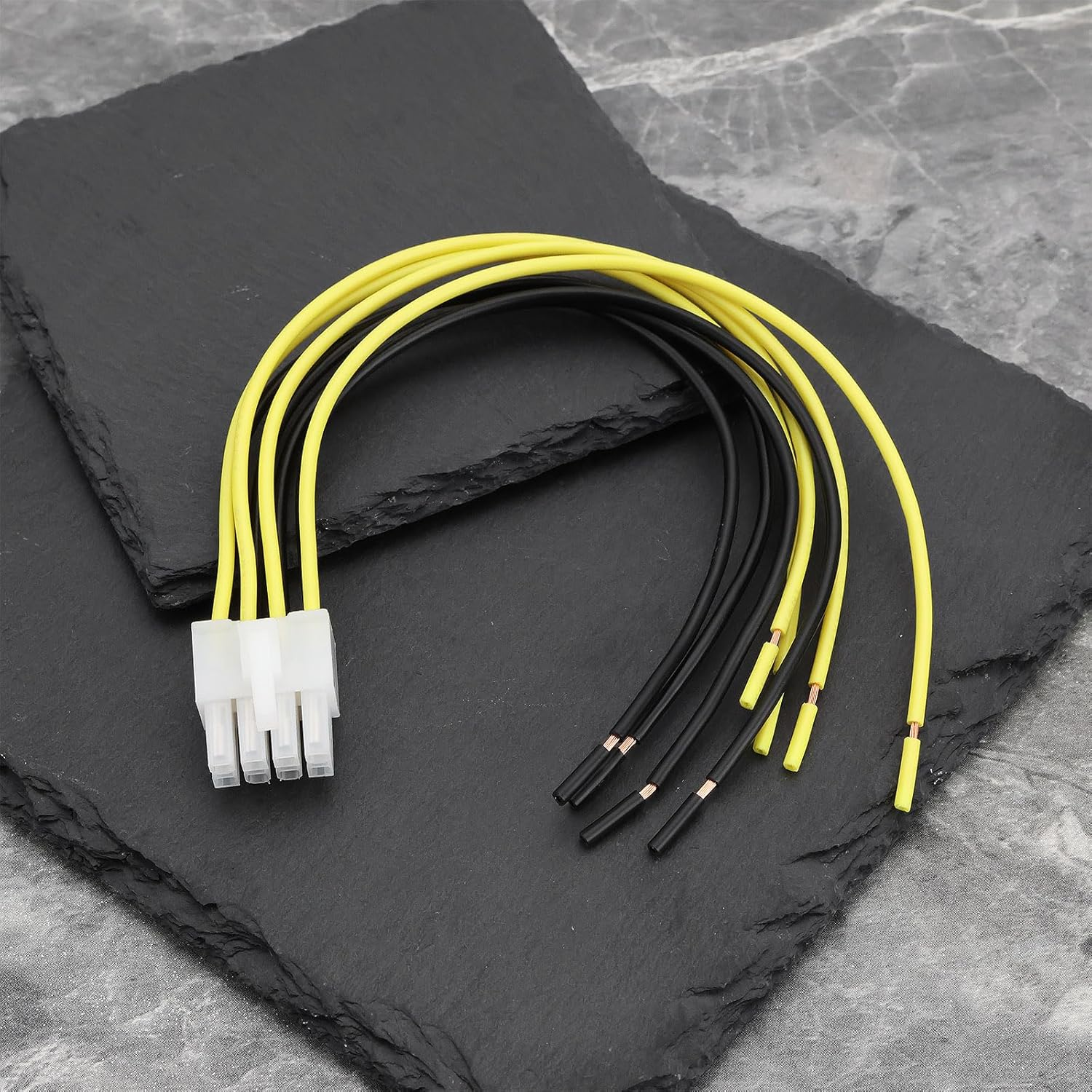 Car 8-Pin Speaker Wire Harness High Level Input Plug Compatible with Alpine Amplifier MRV V12 V-Power Flex (20Cm)