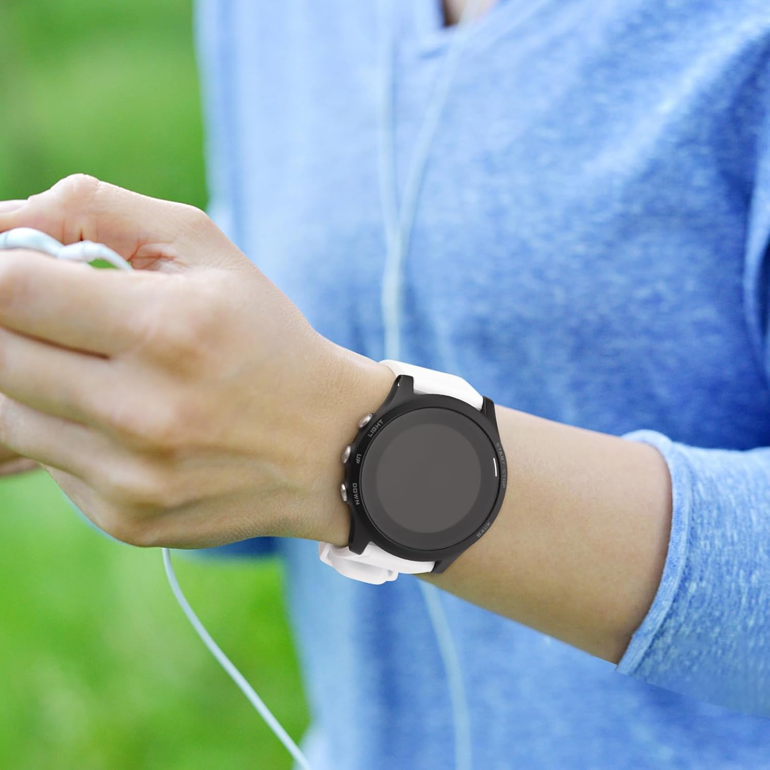 Quick Release Sport Bands for Garmin Fenix 7 Band/Fenix 6 Band/Garmin Forerunner 935 Band, 22Mm Silicone Breathable Replacement Strap for Garmin Fenix 7/Fenix 6/Approach S60/S62/Forerunner 955/945/935 image number 1