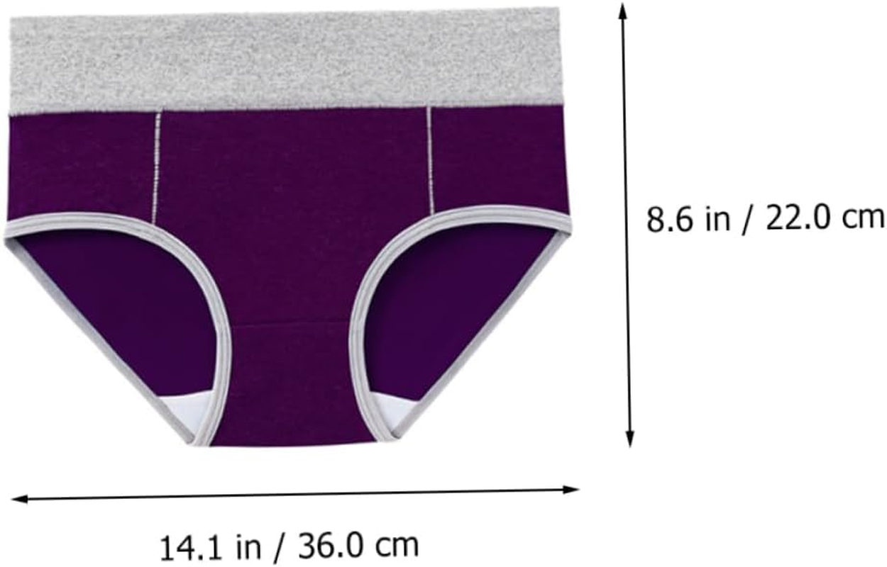 LIFKOME High Waist Underpants for Ladies Breathable Comfortable Panties Elastic for Family and Friends plus and Multiple Colors image number 5
