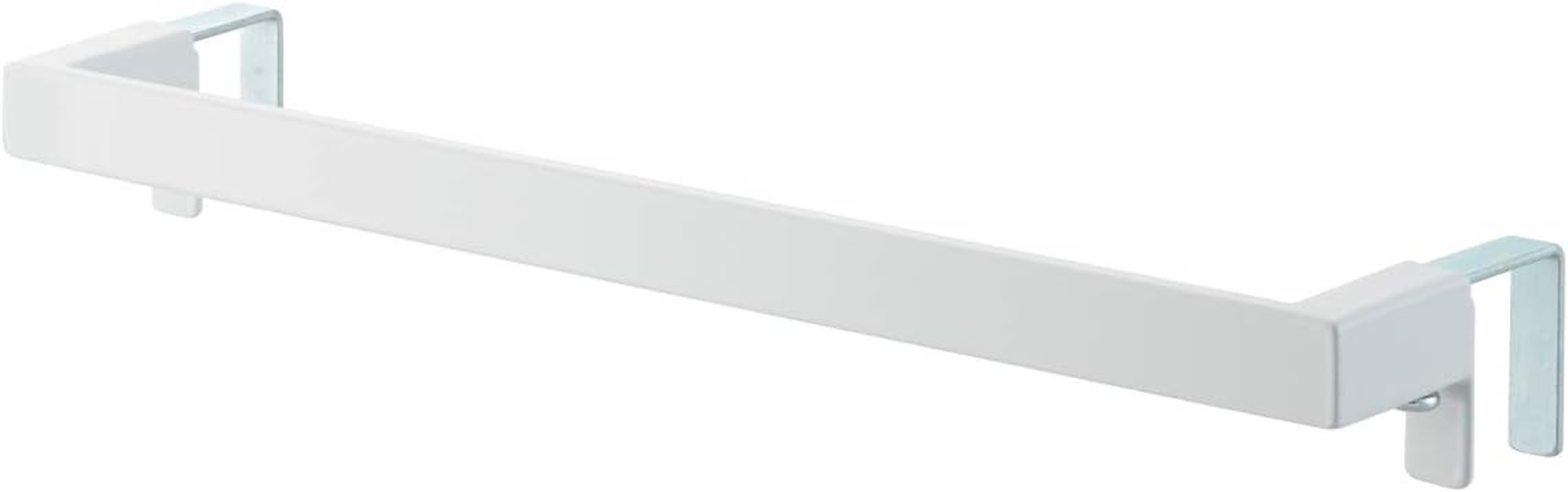Yamazaki 4748 Towel Hanger Bar, White, Approx. W 7.5 X D 2.8-2.8 X H 1.6 Inches (19 X 6-7 X 4 Cm), Plate, Perfect for Door Thickness, Adjustable, Towel Rack image number 1