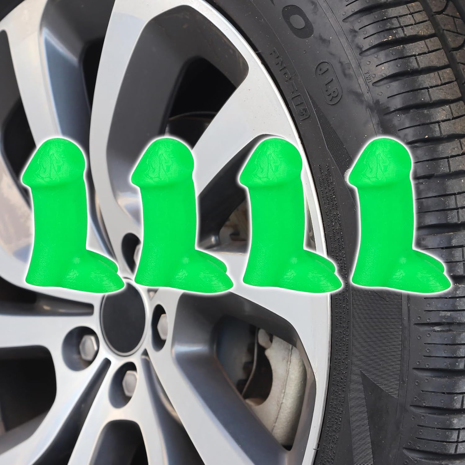 Creative Funny Valve Stem Caps | Prank Tire Valve Decorations | Dustproof and Waterproof, Durable | Suitable for Cars/Bikes/Motorcycles | the Style You&rsquo;Ve Been Looking For(8Pcspink)