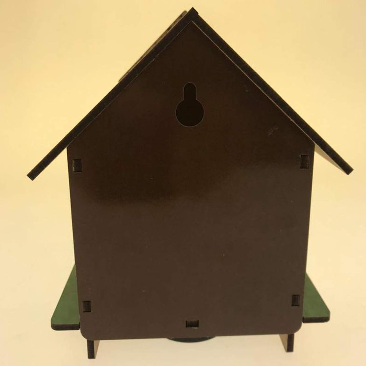 Wooden Indoor Hygrometer, Wall Hanging Temperature Humidity Monitor for Home, Bedroom, Kitchen, Patio, Wine Cellar, 14X6X13Cm