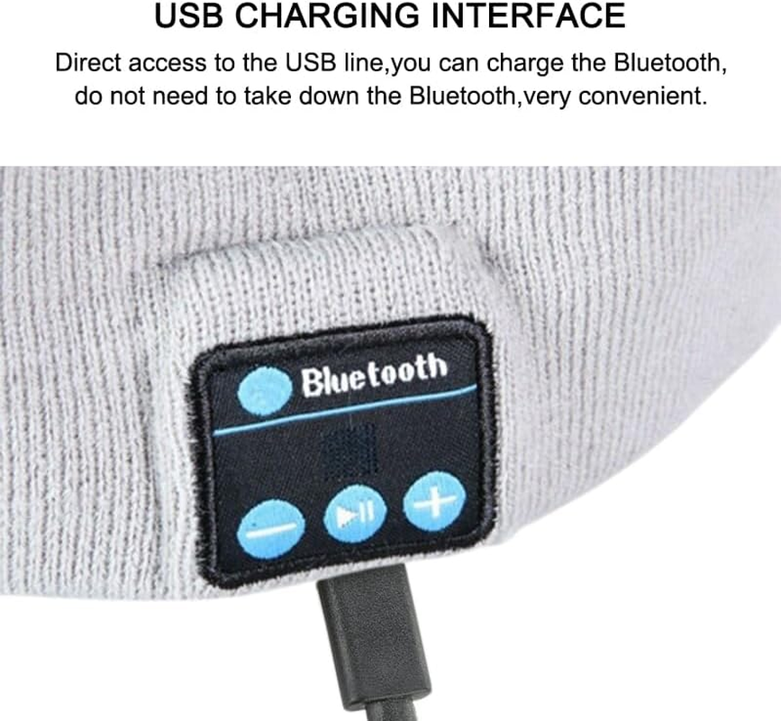 Leona Co Sleep Headphones Bluetooth Stereo Headband, Sports Wireless Earphones Music Sleeping Eye Mask Earbuds with Mic for Mom Women Teen Running Cool Gadgets Unique Gifts (Light Gray) image number 4