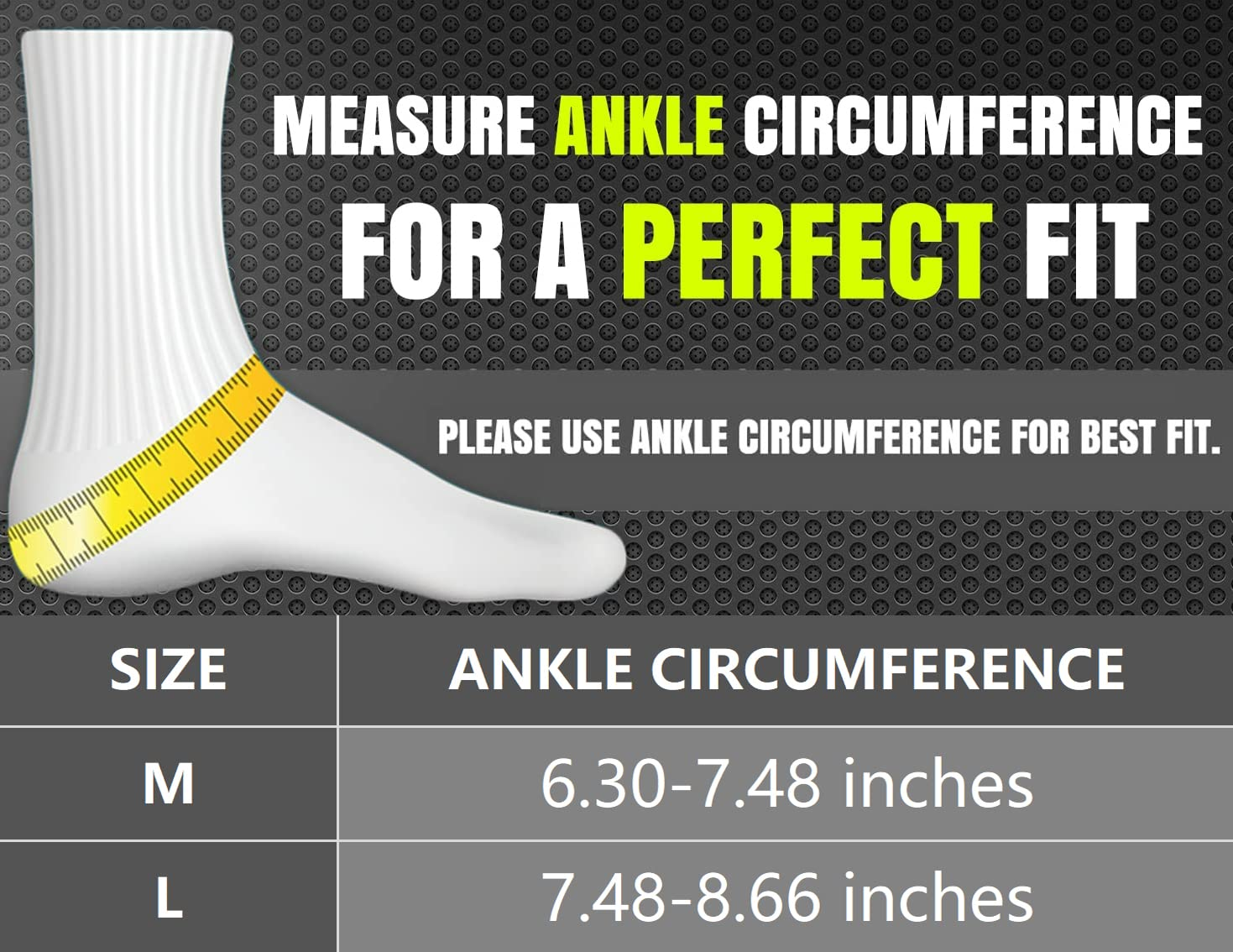 Ankle Compression Sleeves Socks Seamless Sports Plantar Fasciitis Socks Heel Arch Ankle Brace Support Sleeves Open Toe Fast Pain Relief Boosts Circulation Varicose Veins for Men Women Athletes Running (Black, Large) image number 2