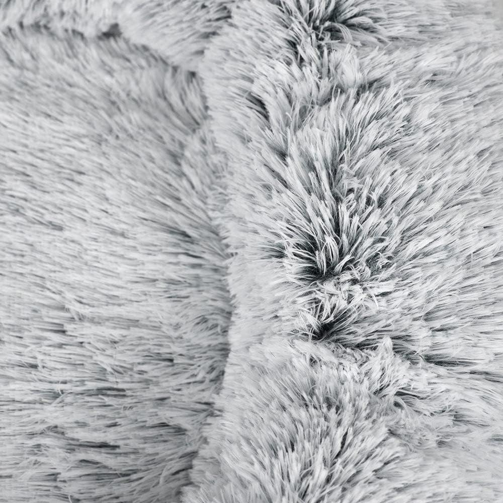 Pawz Replaceable Cover for Dog Calming Bed Mat Soft Plush Kennel Charcoal Size L image number 4