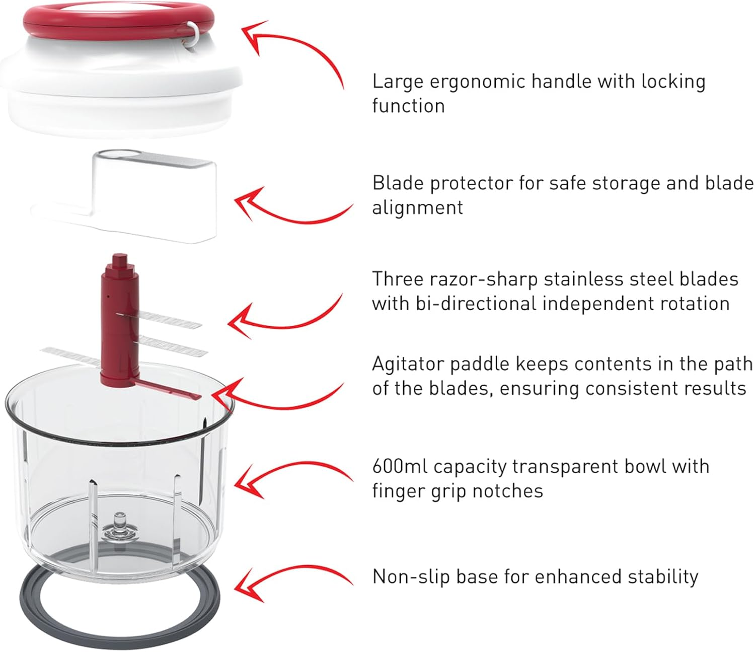Avanti Speedycut Manual Food Processor image number 3