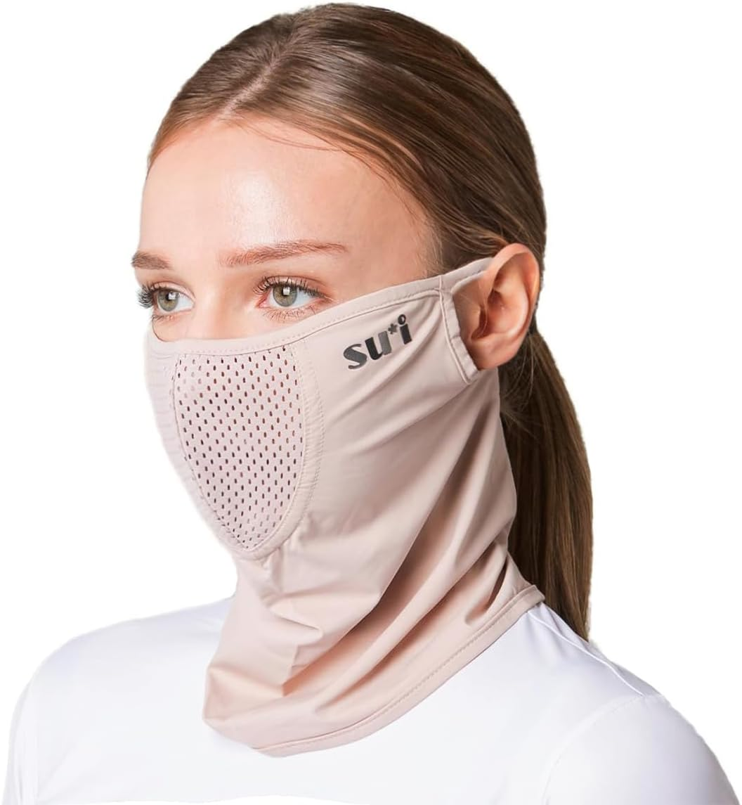 SUIGOLF KOREA (Type E) UV Sun Protection Balaclava Half Face Mask - for Golf, Hiking, Running, Cycling & Outdoor Sports
