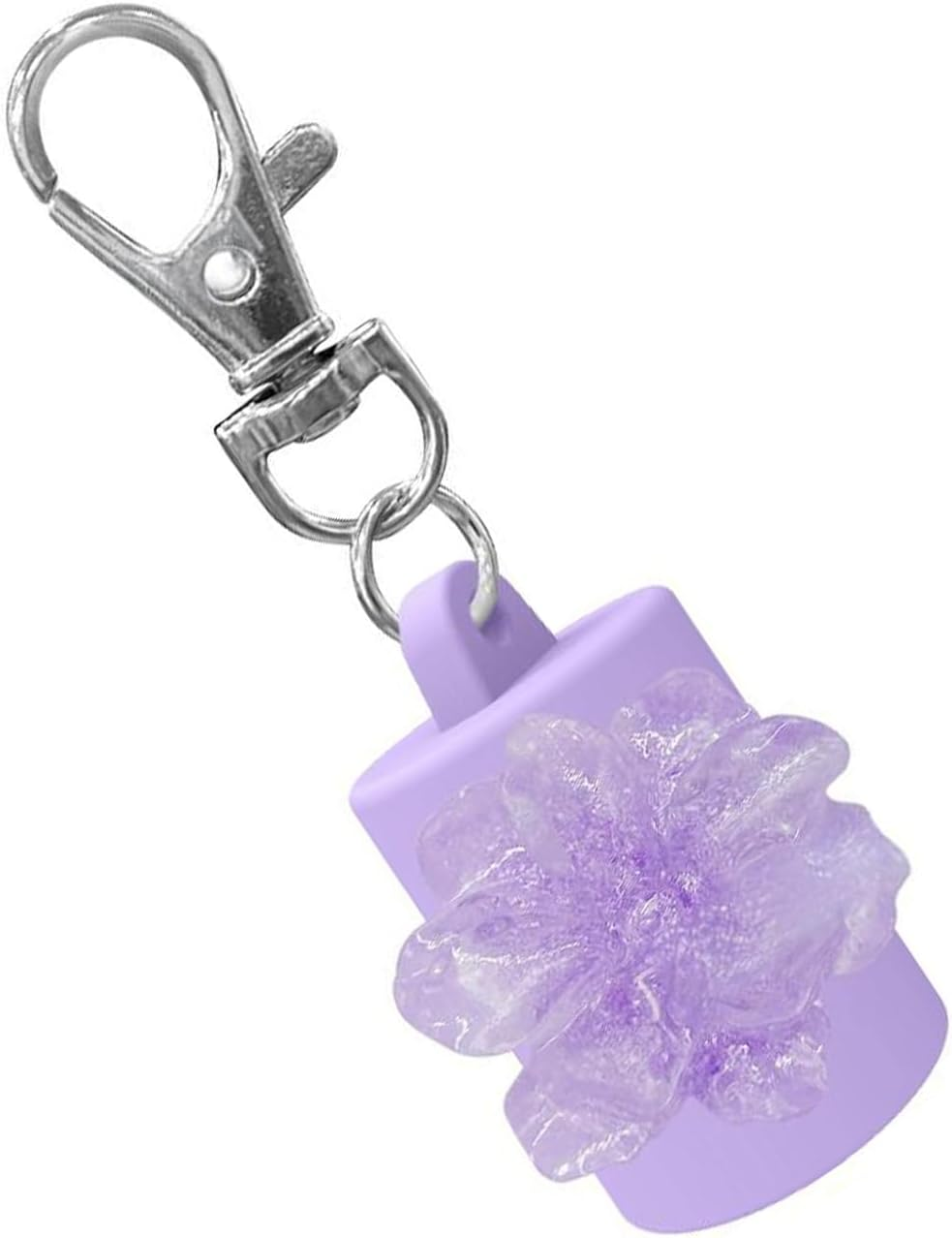 Portable Silicone Lip Gloss Key Holder Cap Leak Proof Design Travel Friendly Cosmetic Container Travel Touch up Atomizer Key Holder