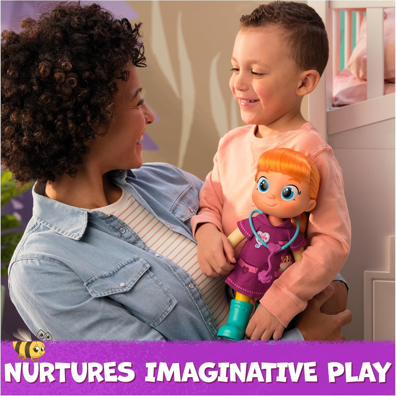 Vida the Vet, Vida Toddler Doll, 13-Inch Tall Toy Doll with Rooted Red Hair & Doctor Kit Accessories, Kids Toys for Girls & Boys Ages 3 and Up image number 2