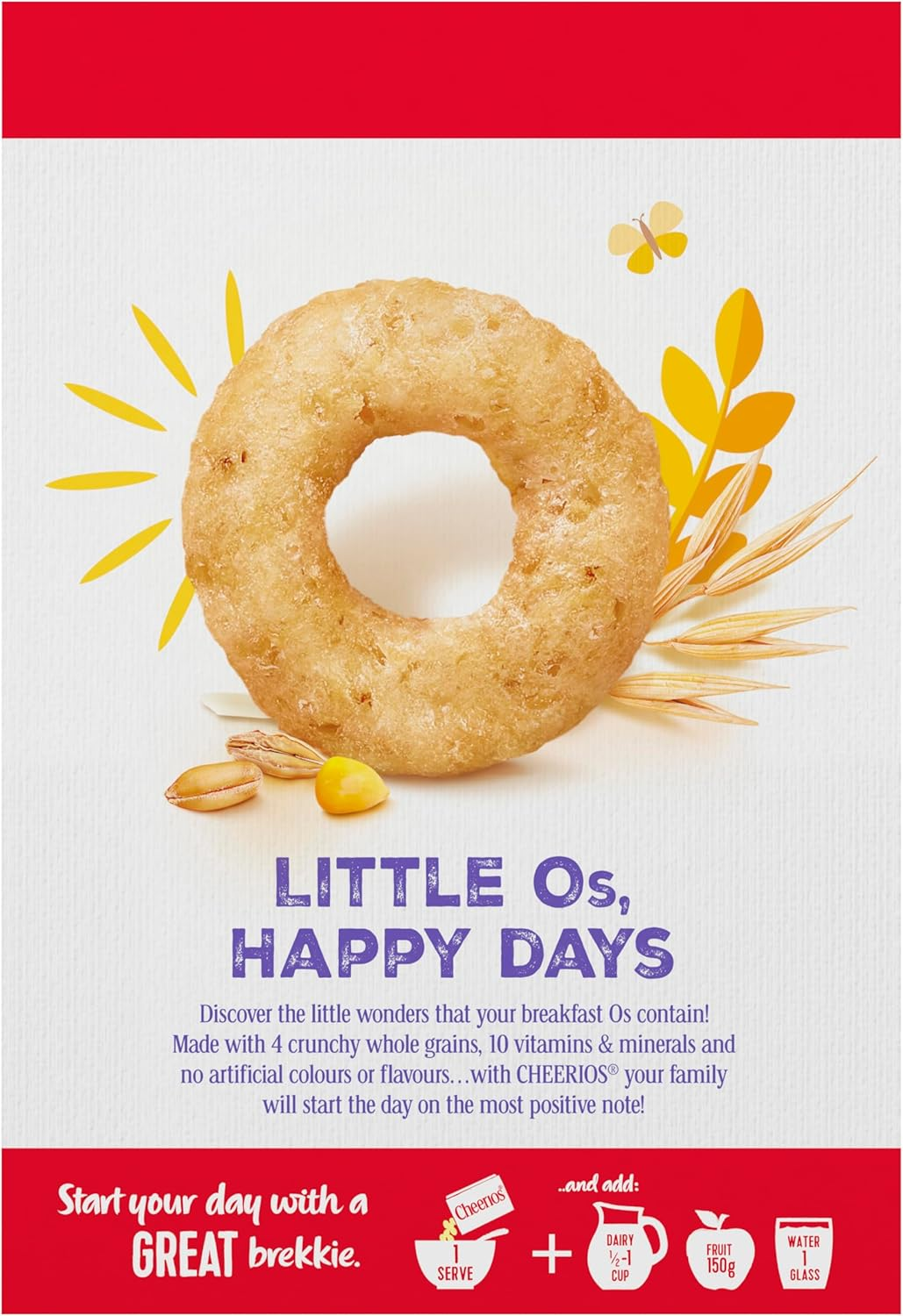 UNCLE TOBYS Cheerios Wholegrain Breakfast Cereal 895G image number 1