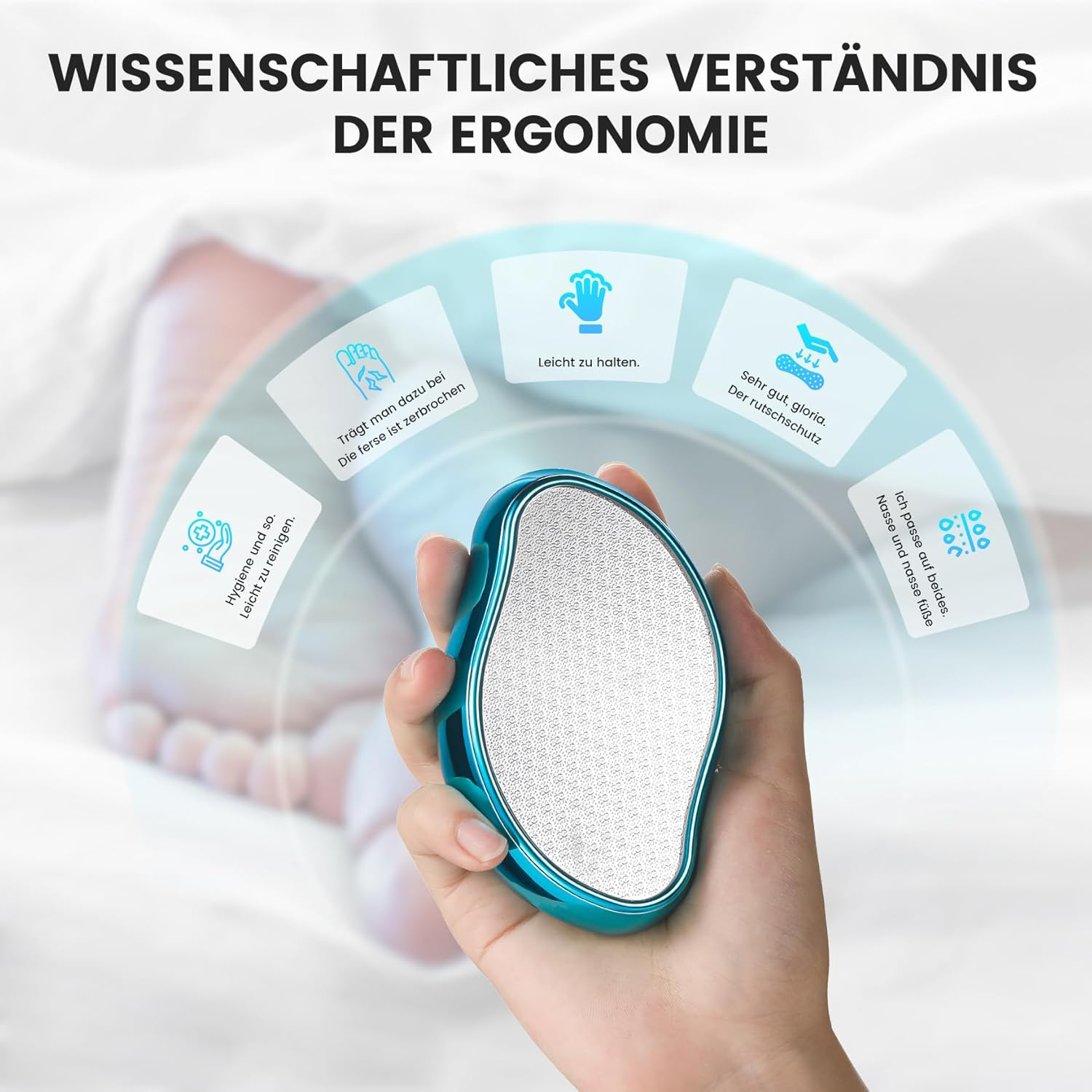 BEZOX 2-In-1 Nano Glass Callus Remover - Effective Nano Glass - Professional Pedicure - Premium Callus File image number 2