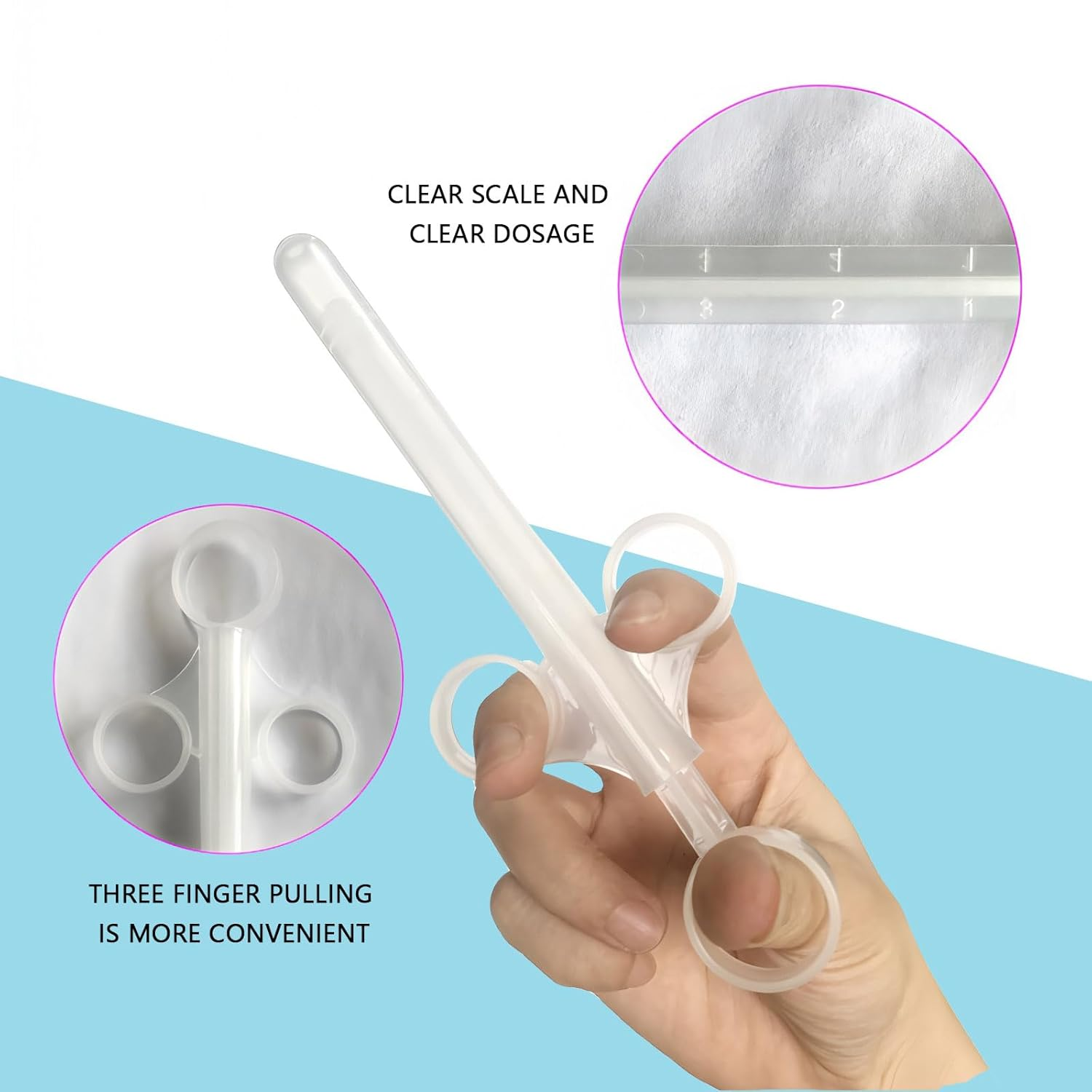 4 Pcs Lube Applicator - Reusable Silicone Lubricant Launcher for Women & Men, Precision Markings & Smooth Rounded Tip, Easy to Clean - Compatible with Uberlube & Water-Based Lubes(Colorful Version) image number 2