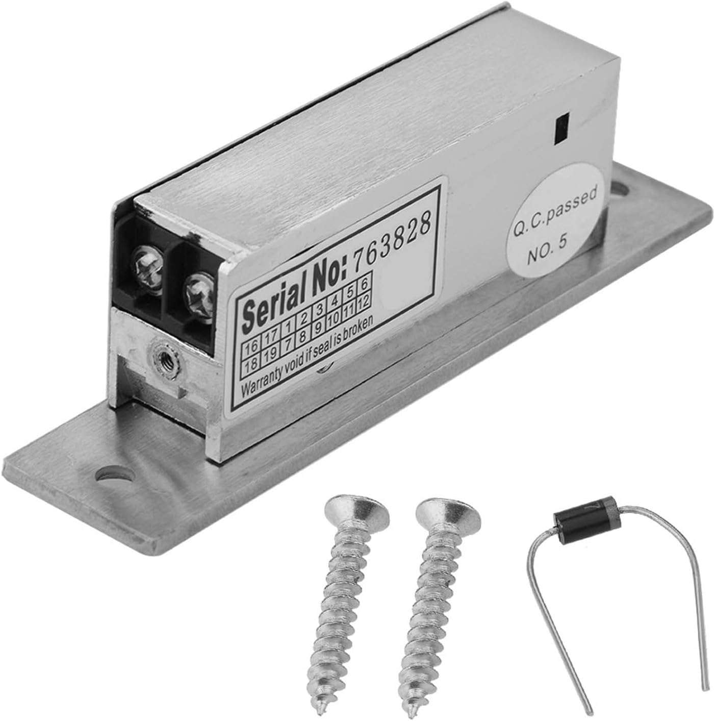 Electric Strike Door Lock, Adjustable Narrow Type Lock with Double Unlock Mode, Access Control, Embedded Installation, for Home Office Building