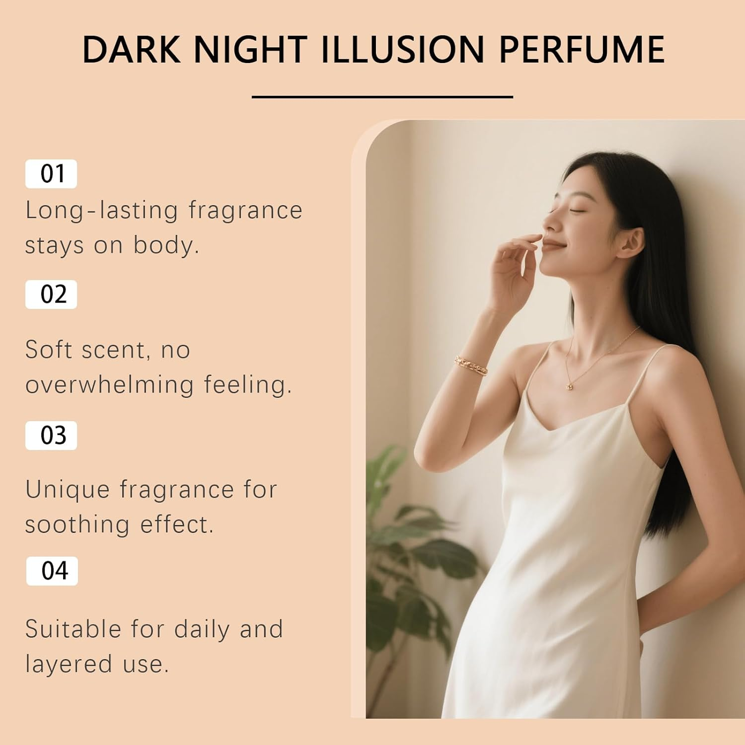 Dark Oud Eau De Parfum &ndash; Soft & Subtle Fragrance Mist for Daily Use, Light Aromatic Scent for Hair & Body (2Pcs) - 1Pcs image number 6