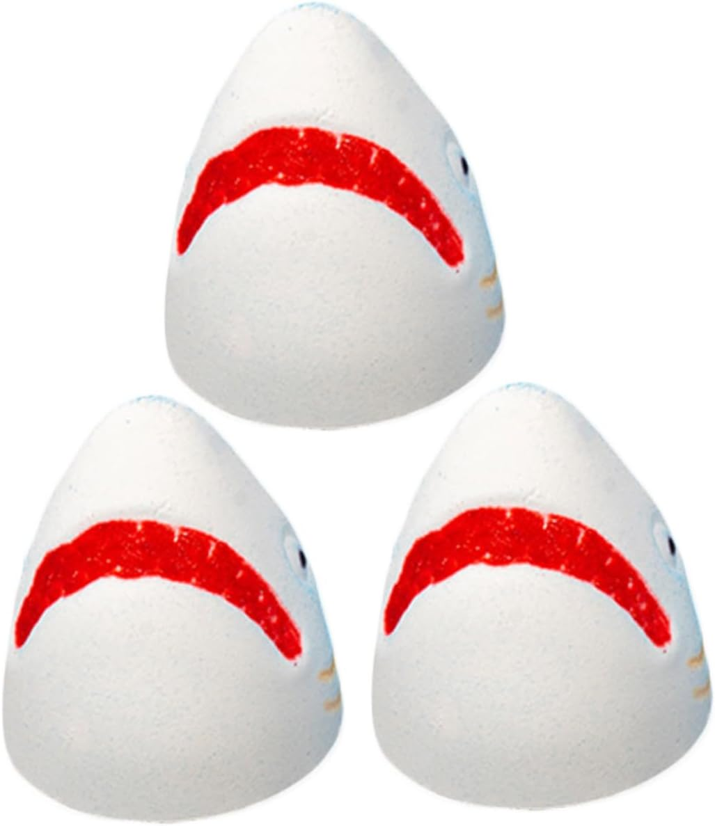 Hoement 3Pcs Shark Bath Ball Natural Bathing Bomb Boy Girl'S Bubble Making Salt Bomb for Bathing Portable Fragrance