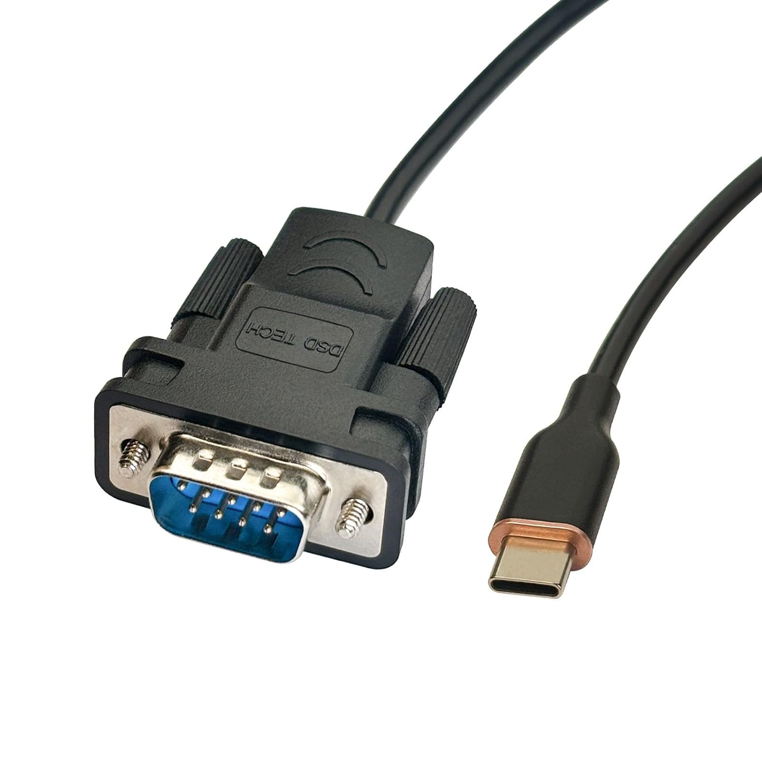 DSD TECH SH-RS232M USB-C to RS232 DB9 Serial Cable with FTDI Chip for Windows Linux Mac