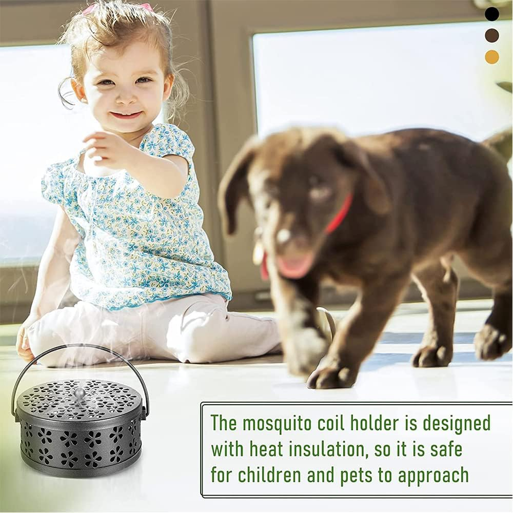 Metal Mosquito Mozzie Coil Holder Burner Repellant Home Garden Decor Outdoor image number 2